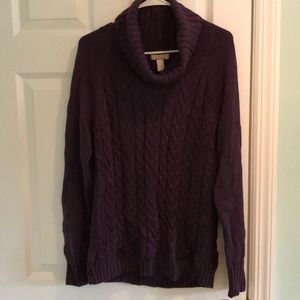 Banana Republic cable knit cowl neck sweater